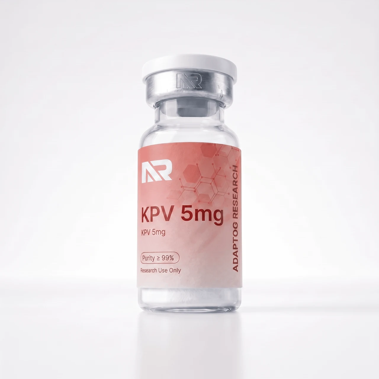 KPV research peptide vial — 99.0% HPLC purity, lyophilised