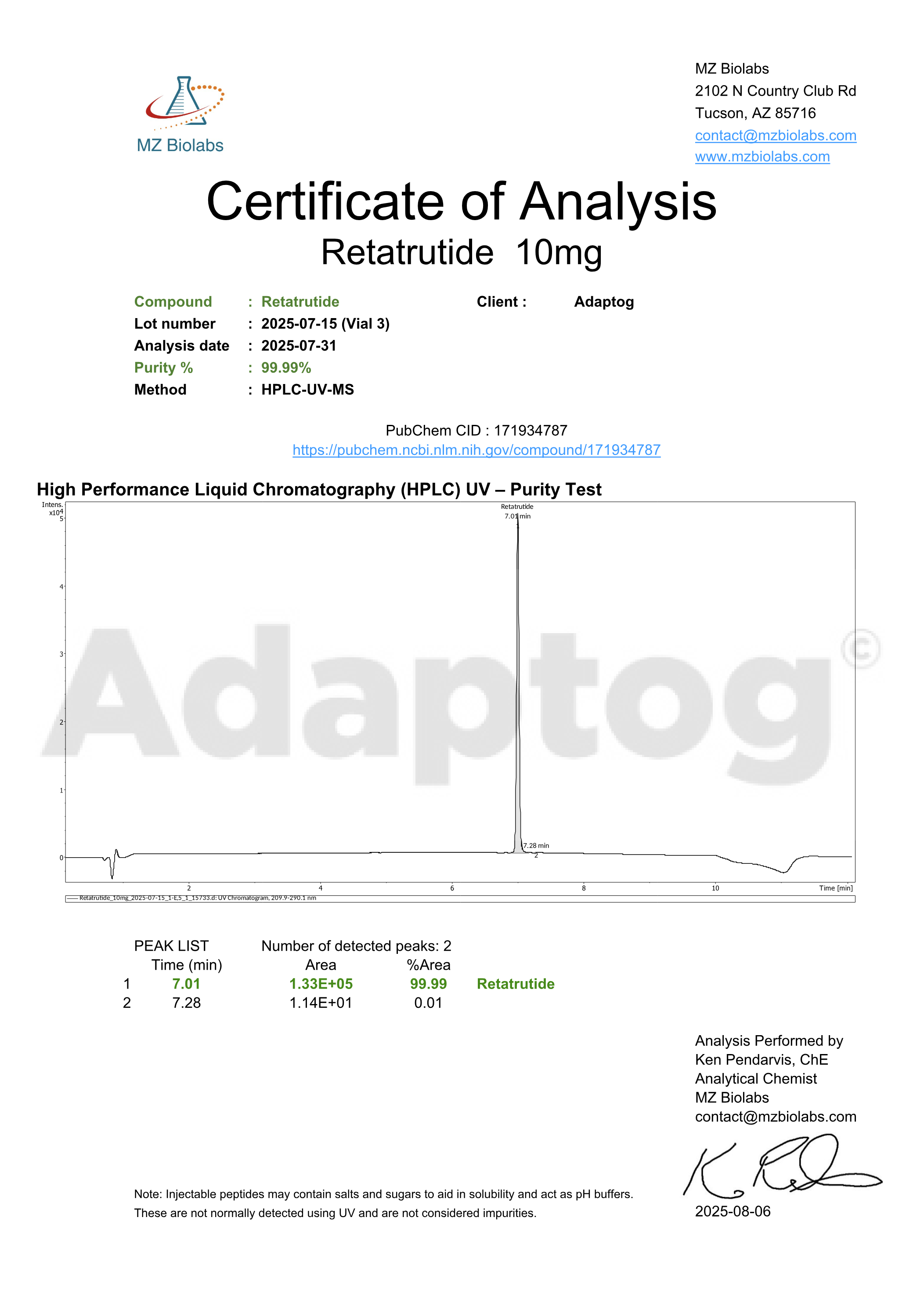 Retatrutide research peptide