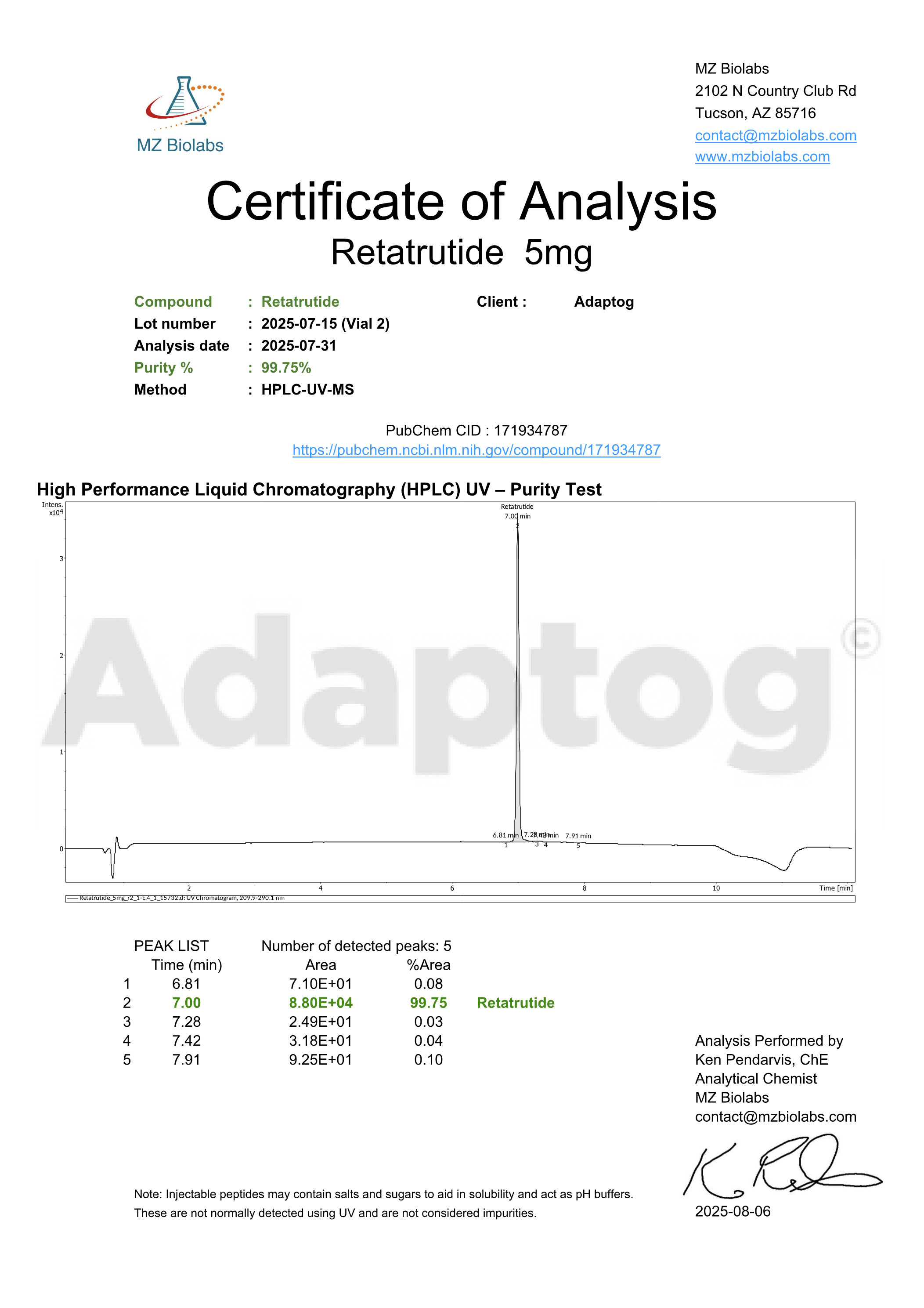 Retatrutide research peptide